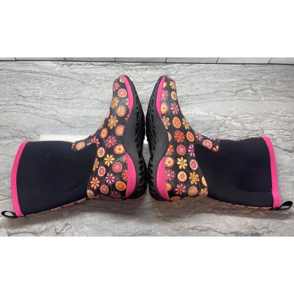 Original Muck Boots Floral Flower Power Pull On Rubber Neoprene Womens 11 - Picture 5 of 7